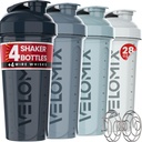 VELOMIX -4 PACK 28 Oz Protein Shaker Bottle forחלבון Mixes - 4x Wire Whisk | Leak Proof Shaker Cups forחלבון Shakes | חלבון שאיקר בקבוק | חבילת חלבונים
