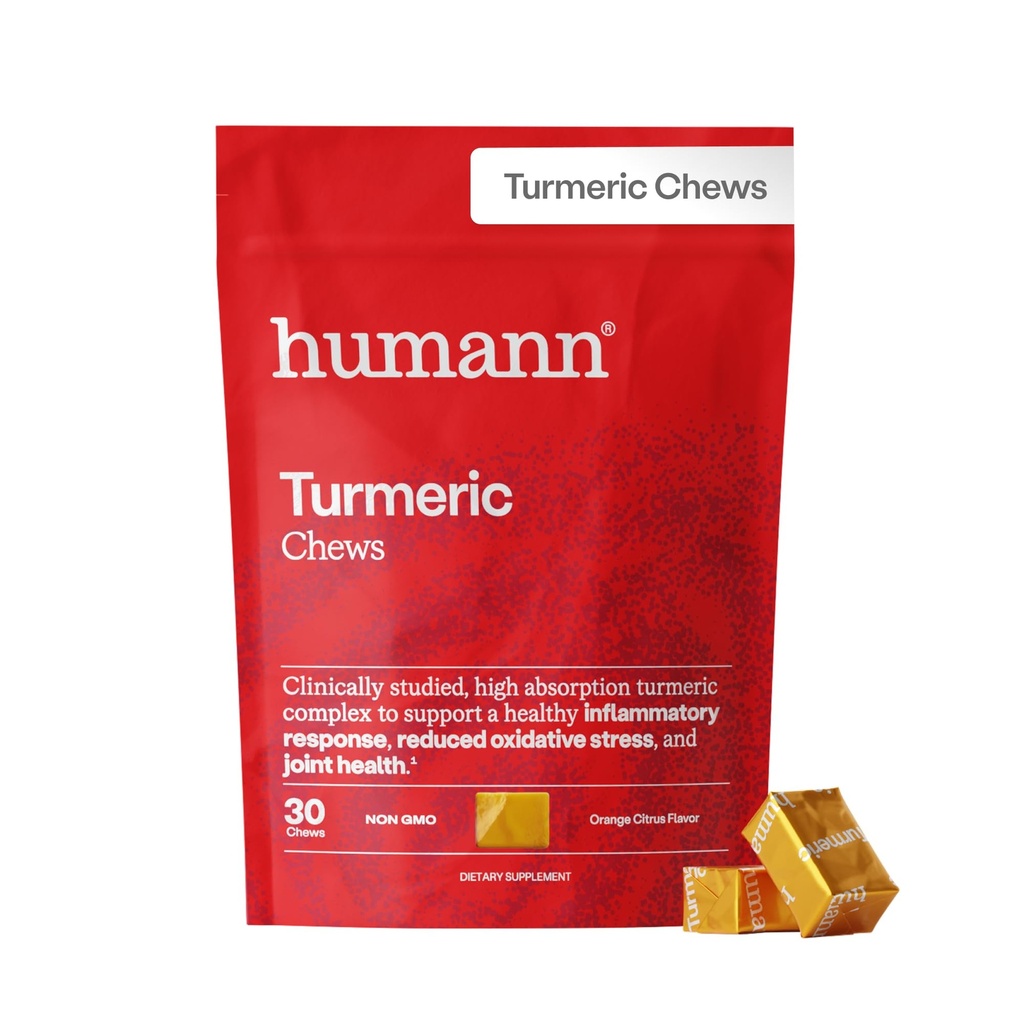 HumanN Turmeric Chews תוסף - קלינית למד קומפלקס Absorption Curcumin - Orange Citrus Flavor - מ SuperBeets Makers - בריאות משותפת - 30 Count