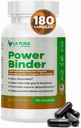 LaPura Power Binder - Detox & ניקויse עם Charcoal מופעל, אורגני אבקת Chlorella ו Slippery Elm לחלץ - מסייע הקלה Gas & Bloating - מקדם detoxification טבעי - 180 קפסולות