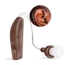 MSA 30X מאחורי האוזן Sound Amplifier, Amplifies Sound by 30 Times, Light Weight, Virtually Invisible, Comfortable, Fitable Volume, Fast Charging, Brown, 1ct