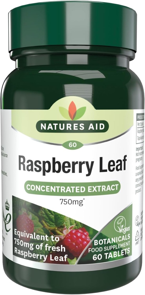 Raspberry Leaf 375mg (750 מ"ג שוויון) 60 Tabs