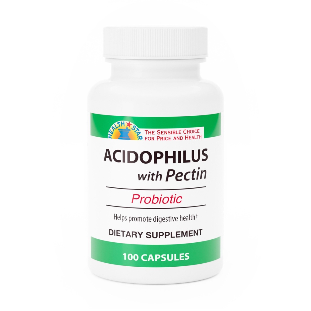GeriCare Acidophilus עם Pectin Probiotics, Optimizes Intestinal פלורה, תפקוד Gutive, Boosts Immune Defenses, ו-Powerensעצמות, 100 Count (Pack של 1)