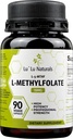 Lu'Lu Naturals L-Methylfolate 15 מ"ג אופטימיזציה והפעלה של Folic Acid. 90 Veggie Caps Methyl Folate, L-5-mfthf