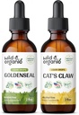 Wild & אורגני Goldenseal Tincture 2 fl oz & Cats Claw Tincture 4