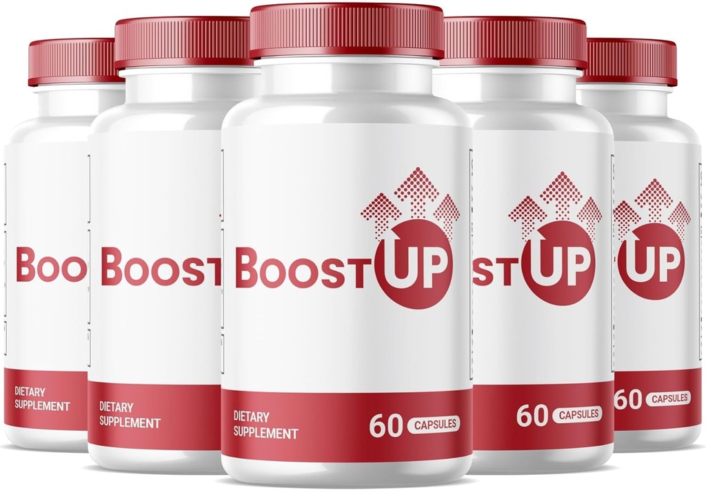 SעיתונותO (5 Pack) Boost Up קפסולות, רשמי Boost Up לגברים, All Natural BoostUp כמוסות, Premium Boostup לתמיכה בבריאות גברית ובבריאות, Premium Boost Up (300 קפסולות)