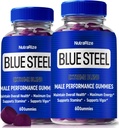 (2 Pack) Blue Steel Gummies for Men, Daily Nutrition to Boost Trust and Total Health, All Natural Supplement to Support Peak Performance, Official Male Gummy, BlueSteel Reviews