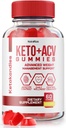 NutraRize KetoKandies Keto+ACV חניכיים לירידה במשקל, תוספת כוח מקסימלית, Gomitas ביקורות (60 חניכיים)