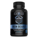 ג'ואו Iron Beard - Beard Growth הויטמינים גברים, Premium Biotin, Saw Palmetto & B ויטמין Pills כדי לתמוך שיער הפנים, Beard Care תוסף עבור Full Beard - 60 ווג'י קפסולות