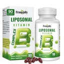 Liposomal B Complex תוכנן עבור ויטמין B גבוה עם ויטמין Choline Inositol ויטמין B1, B2, B3, B5, B6, Biotin, Folate, Methylated B12- Immune, Energy, Brain Support Softgels 90gels