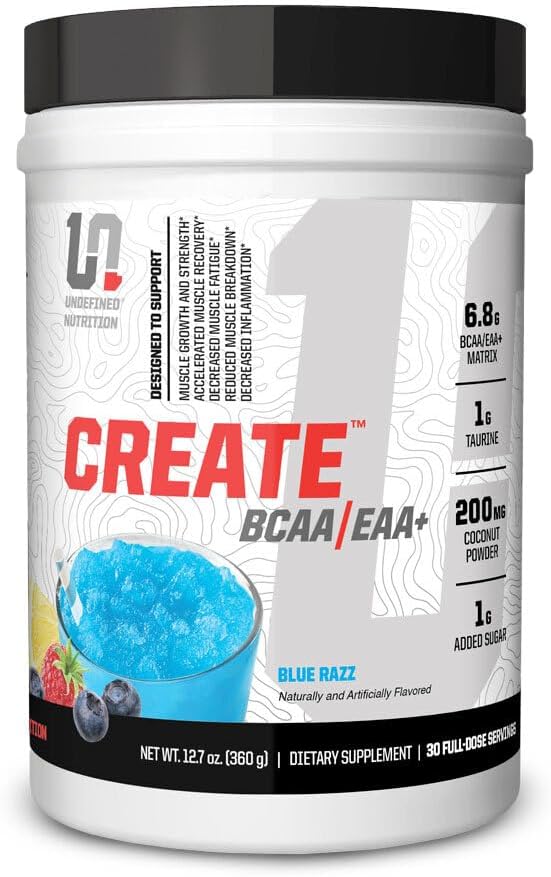 תזונה לא מוגדרת צור BCAA /EAA+ על ידי בריאן Shaw -Muscle Recovery & Endurance, 6.8g BCAA /EAA Matrix - Full Spectrum BCAA + Essential Amino Acids - 30 משרתים (127 oz, Blue Razz)