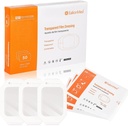 EalionMed Transuding, Wound Bandage, Adhesive Patch, 4' x 4.75', 50 Pack, Clear, Breathable, Comfortable, מקלחות מגן, קעקוע Bandage
