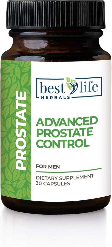 Best Life Herbals Advanced Prostate Control תוספת עם Saw Palmetto עבור גברים Experiencing Enlarged Prostate, Frequent Urination, Overactive Bladder 1