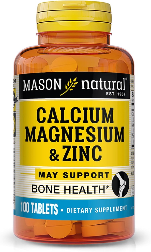 מייסון Natural Calcium Magnesium & Zinc, 100 טבליות