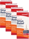 מנהיג נוסף כוח Sinus Relief, Fast Acting, Sinus Decongestant, Nasal Voyage Spray, Cold & Allergy 30 mL בקבוק (Pack of 4)