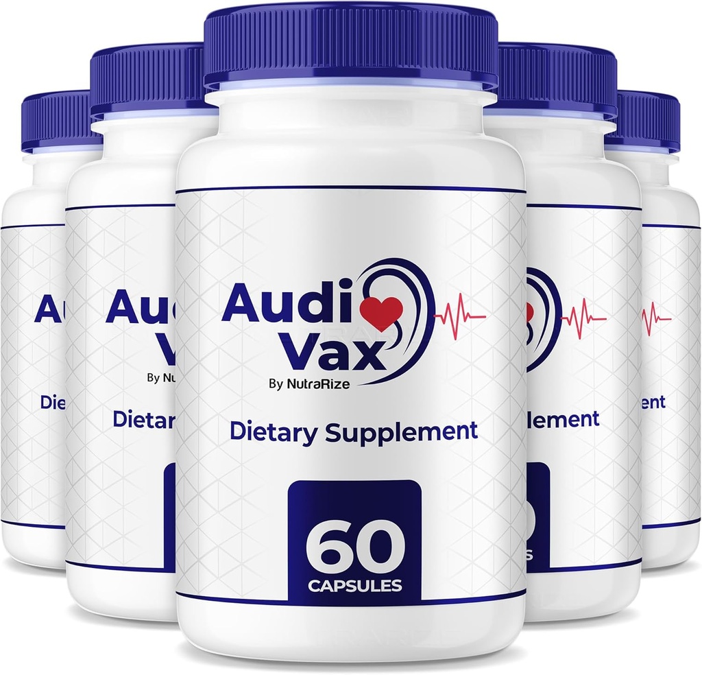 (5 Pack) Audivax - Audi Vax Advanced Max Ear Support, Natural Formula כדי לקדם את בריאות האוזן הפנימית, Audi Vax כוח מקסימלי עבור שמיעה בריאות, גלולות ביקורתיות רשמיות, ביקורות ביקורת (300 קפסולות)