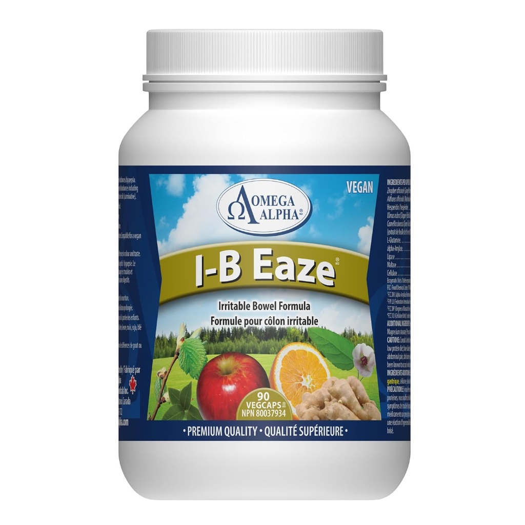 Omega Alpha I-B Eaze for Intestines & Stomach Ulcers 90 Capsules