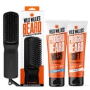 וויליס Wild Beard Grooming Kit - Beard Straightener for Men, PROGRO - Fortified with Biotin & Caffeine for Hair Growth, Wash, Hydration - Ionic 2in-1 Heated Comb Brush, Made in USA
