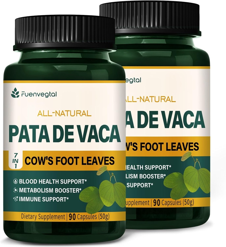 Cow's Foot Leaves קפסולות תוספת - ברברין עם קפסולות Ceylon Cinnamon מתקדמות פורמולה - כל תמיכה טבעית לבריאות צמחית עם פלט Wereke. 180 הרוזן