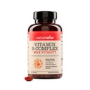 NatureWise ויטמין B Complex for Women and Men - עם Folic Acid Biotin B1 B2 B3 B6 B12 - תמיכה באנרגיה סלולרית וקלילות נפש - Gluten & free, non-GMO - 150 Softgels[5-Month Supply]