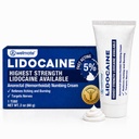 WeLMATE - 5% Lidocaine Numbing Cream, 2oz (60g) - קרם כוח מקסימלי Lidocaine Cream - Hmorrhoid הקלה - שימוש חיצוני Anesthetic, ויטמין E - גידול ילדים - נושא עור