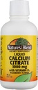 הקערה של הטבע Calcium Citrate with D3 Blueberry Flavored נוזל 16 oz כל אחד (Pack of 4)