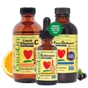 CHILDLIFE ESSENTIALS Immune Support 3Pack - ויטמין C נוזלי, הגנה ראשונה ו- Echinacea - Immune Boosting תוספים לתינוקות, טודלרים וילדים