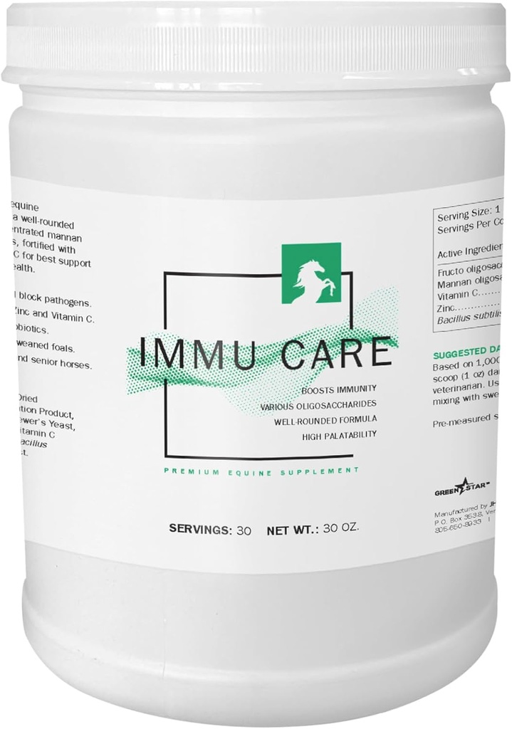כוכב ירוק, Immu CareTM, אבקת Equine תוסף, Feed Additive, 2 Lbs