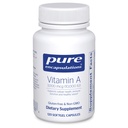 Pure Encapsulations ויטמין A - 3,000 mcg - מ Cod Liver שמן - Immune & חזון תמיכה * - ויטמין A Palmitate תוסף - non-GMO - 120 קפסולות Softgel