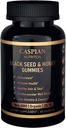 Black Seed & Honey Gummies עם biotin & ויטמין C, אורגני, non-GMO, 2% TQ, 60 מסטיק