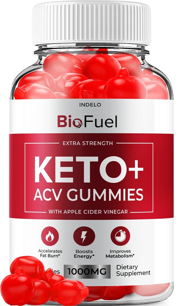 Bio Fuel Keto ACV Gummies - Advanced Formula BioFuel Keto Plus ACVmies Apple Cider Vinegar Bioדלק ACV, משקולות ניהול חניכיים דיאטות מחקר גברים נשים (60 חניכיים)