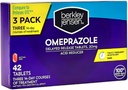 berkley jensen Omeprazole 20 מ"ג נדחה טבליות - Heartburn Medicine- Acidductionr Pills - Treats Frequent Heartburn - 3 x 14-Day קורסים, 42 Total (Pack of 1)