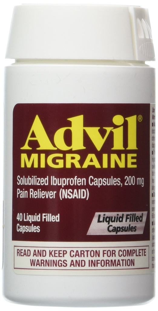ADVIL MIGRAINE LIQUI-GELS (40 קפסולת)