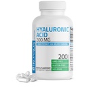 Bronson Hyaluronic Acid 200 MG High Potency Joint Health & Healthy Skin Support, Non-GMO, 200 קפסולות צמחוניות