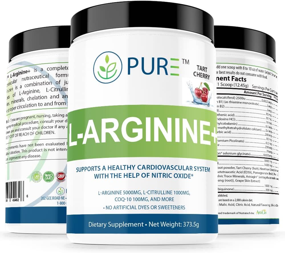 L-Arginine+ L-Arginine+, L- Arginine L Citrulline CoQ10 ועוד! תמיכה בלחץ הדם, כולסטרול, אנרגיה, זרימת דם, פיתוח שרירים ועוד (Tropical מנגו)