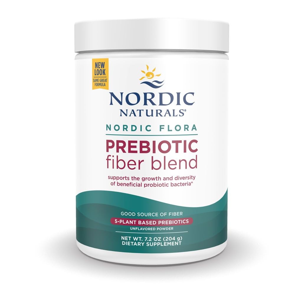 Nordic Naturals הנורדית פלורה פרביוטית אבקה, 204 גרמים - אבקה פרוביוטית בלתי משועבדת - 30 משרתים