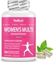 Multivitamin לנשים עם 39 חומרים מזינים חשובים, ויטמינים חיוניים, מינרלים, הורנסי גואה Weed, Maca, Wild Yama, Red Clover, Cranberry, Arginine, Herbal Supplement | 60 קפסולות טבעוניות | 1 חודשים אספקת מזון