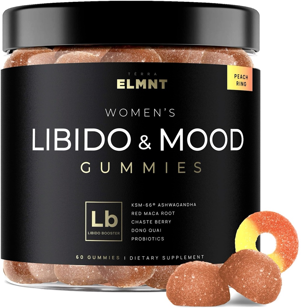 4,050 מ"ג Libido Booster לנשים KSM-66 Ashwagandha Gummies w. 30x Power Red Maca Root - Strongest נקבה Libido Mood Booster + Balance for Women Cortisol מופחת & Stress Help Gummymymy