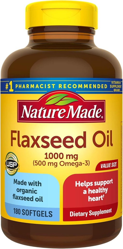 שמן 1000 מ"ג Softgels, 180 הרוזן לבריאות הלב