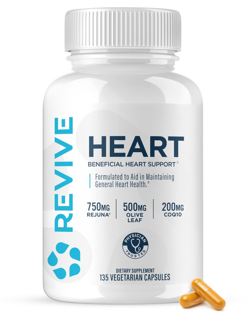 תוספי בריאות MD Revive, 90 Veggie קפסולות - תוסף CoQ10 תומך בתפקוד שרירי הלב - Coenzyme Q10 200 מ"ג מקדם זרימה בריאה - טבעונית-ידידותית & Gluten-Free