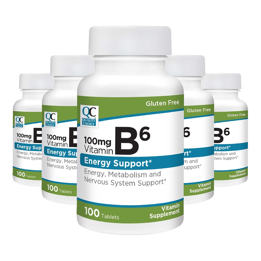 ויטמין B6 100 מ"ג טבליות (Pack of 5)
