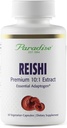 Paradise Herbs Reishi, Essential Fitogen, Super Potent, Ultra Pure, non-GMO, טבעוני, Gluten Free, 60 קפסולות צמחוניות