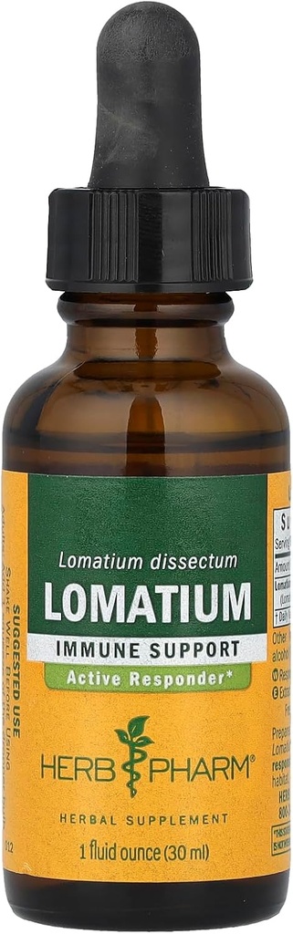 Herb Pharm Lomatium נוזל לחלץ תמיכה במערכת החיסון - 1 Ounce