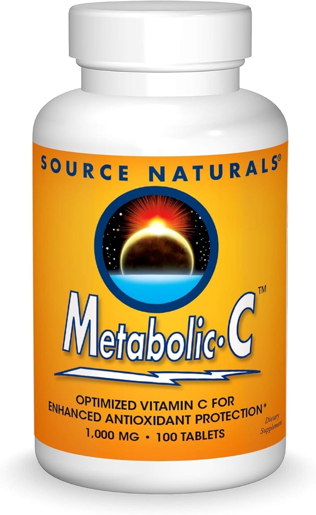 מקור Naturals Metabolic C, 1000mg ויטמין C - 100 טבליות