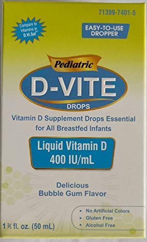 ויטמין D-Vite נוזל ויטמין D 400 IU / מ"ל (50 מ"ל) - בועות חניכיים