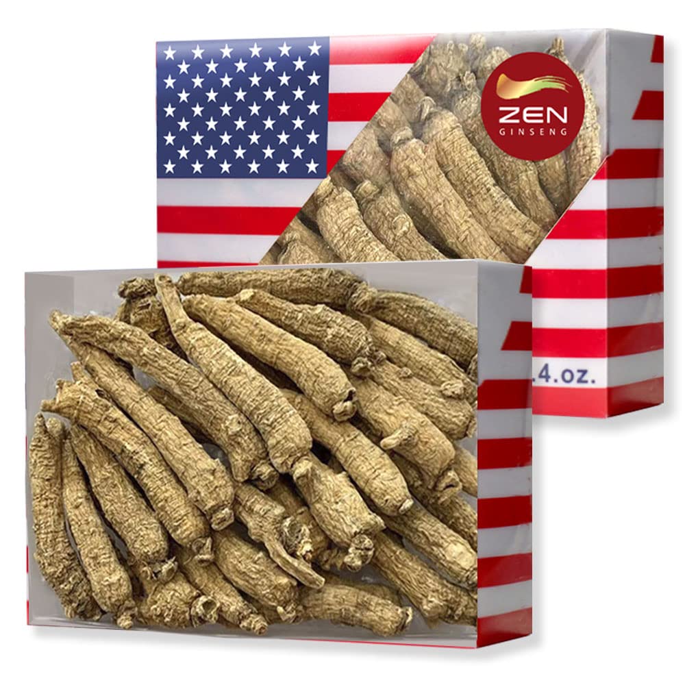 2 Boxes of Hand Selected Geneseng Root-Small Tail (4oz/Box) 西洋参/花旗参 Panax גינזנג. Boosts Body Immunity, Energy & Stamina for Man & Women (8 Oz).