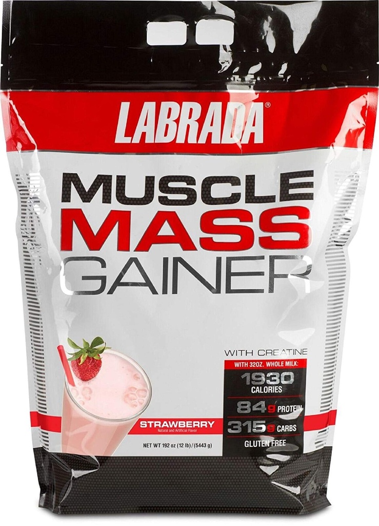 Labrada Nutrition מסת מקבלר, סטרוברי, 12 פאונד