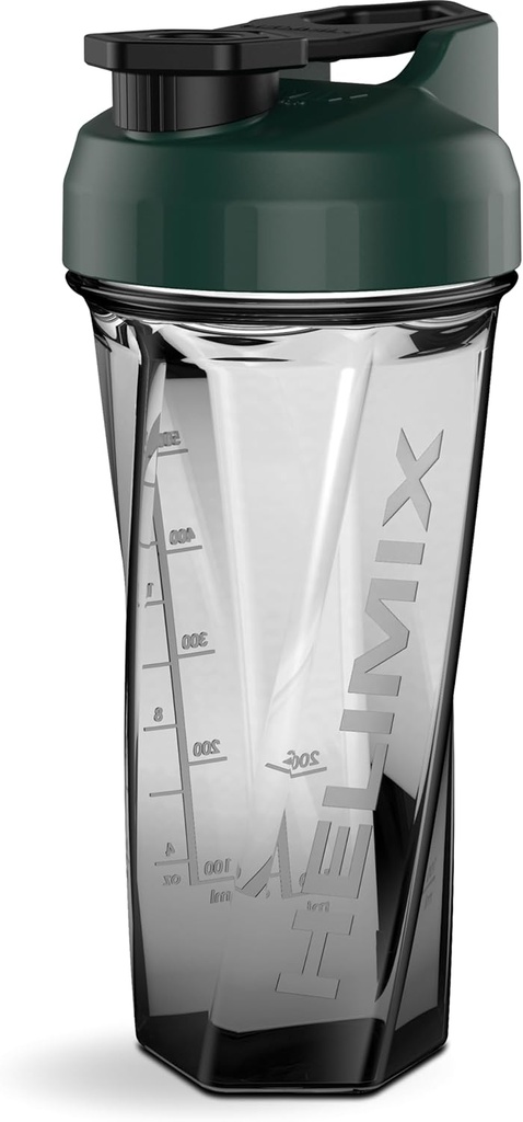 HELIMIX 2.0 וורטקס בלנדר שאקר בקבוק מחזיק עד 28oz | No Banding Ball or Whisk | USA Made | Portable Pre Workout Whey Protein Drink Shaker Cup