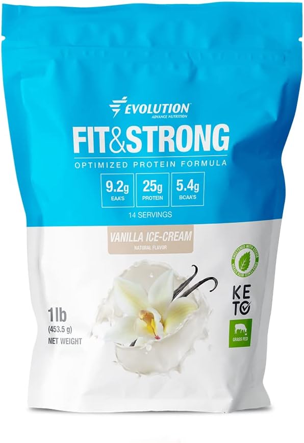 פיתוח תזונה מתקדמת Grass פד 100% אבקת חלבון Whey - אבקת חלבון טהורה עם BCAA, מהיר Absorbing ו- Fast Digesting for Optimal Muscle Recovery - 1 פאונד (Vanilla)