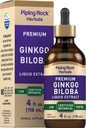 Piping Rock גינקו Bilobas | 4 fl oz | Premium Liquid Herbal Extracted